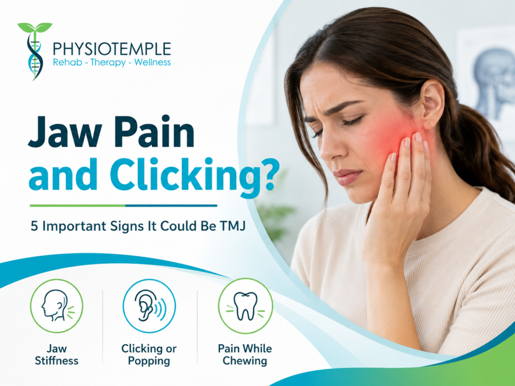 TMJ pain and clicking with jaw discomfort in Woodbridge Vaughan