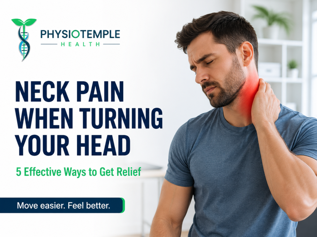 Neck pain when turning your head with neck stiffness in Woodbridge Vaughan